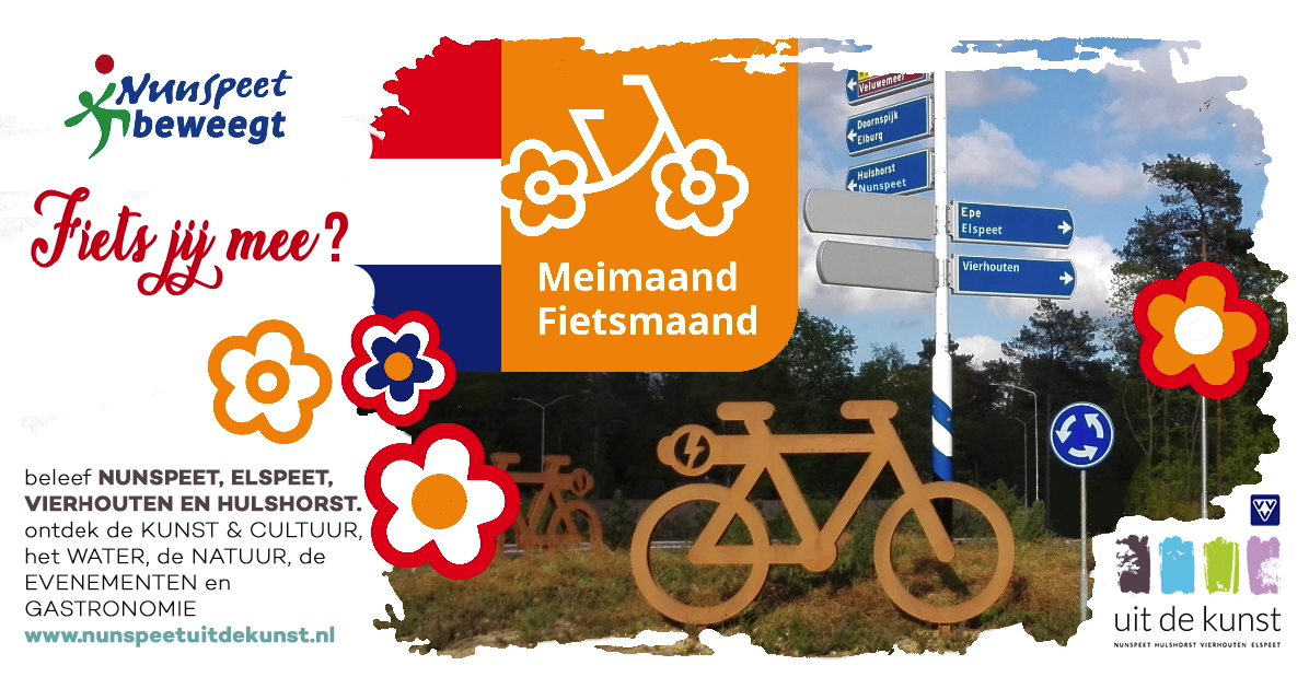 Gelderland wil inwoners vaker op de fiets: ook Nunspeet staat in mei in het teken van fietsen