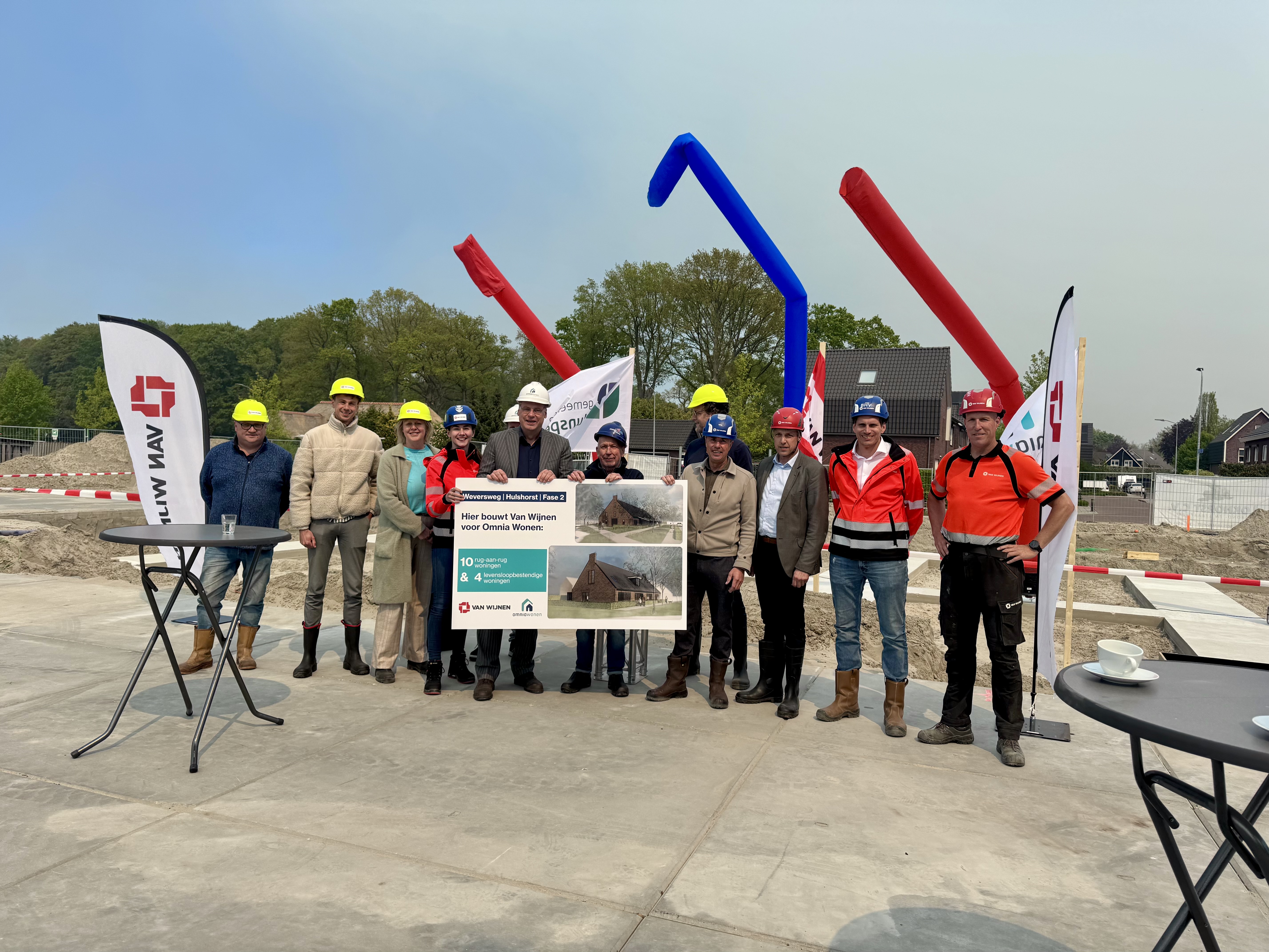 Bouw van veertien sociale huurwoningen in Hulshorst officieel van start
